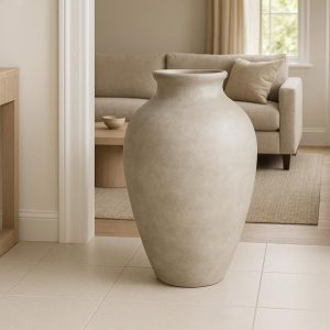 Oversized Ceramic Floor Vase for Statement Decor in Living Room Entryway